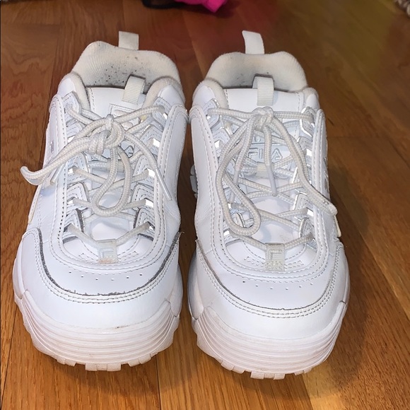 Fila Shoes - All white Fila disruptor 2